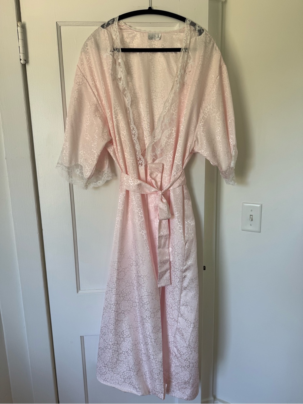 Sara Beth Girly Whimsy Summer Long Lightweight Satin Robe